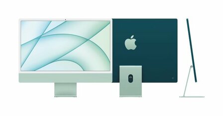 Apple All-in-One PC iMac 24&quot; Retina 4.5K 512GB, M1 Chip 8C CPU/8C GPU  Silber/Gr&uuml;n/Blau/Rose