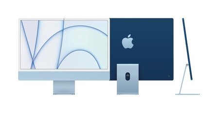 APPLE iMac 2021 MGPD3D/A CTO, All-in-One PC mit 23,5 Zoll Display, Apple M-Series Prozessor, 16 GB RAM, 1 TB SSD, Apple M1 Chip  Silber/Gr&uuml;n/Blau/Rose