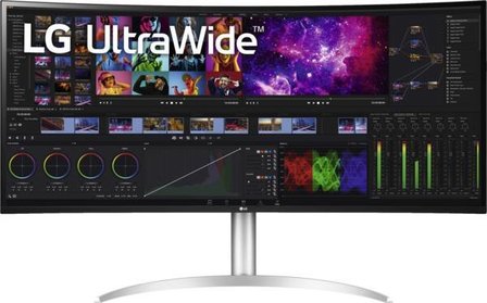 LG PC LED-Monitor 38WN95C-W.AEU Curved UltraWide Schwarz-Weiss