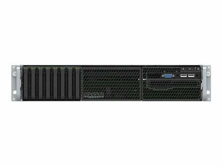 INTEL Server Barebone R2208WFTZSR S2600WFTR 1x PSU 1300Watt 1x HSBP SAS/NVMe Combo 8x 6,35cm 2,5Zoll Dual 10GbE RJ45