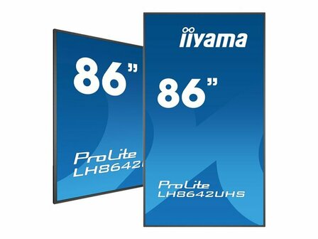 iiyama ProLite LH8642UHS-B3 218 cm (86&quot;) Klasse (217 cm (85.6&quot;) sichtbar) LCD-Display mit LED-Hintergrundbeleuchtung - 4K - f&uuml;r Digital Signage