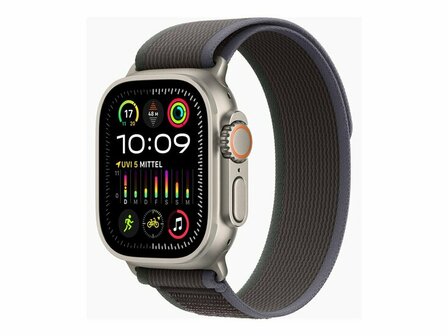 APPLE Watch Ultra 2 GPS + Cellular 49mm Titanium Case with Green/Grey Trail Loop - S/M