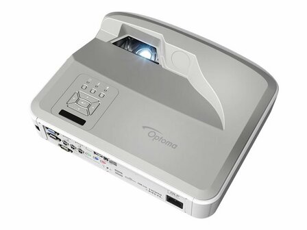 Optoma ZU500USTE - DLP-Projektor - Laser - 3D - 5000 lm - WUXGA (1920 x 1200) - 16:10 - 1080p - Ultra Short-Throw-Objektiv - LAN