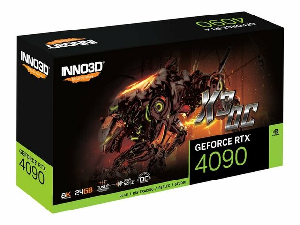 INNO3D GEFORCE RTX 4090 X3 OC 24GB GDDR6X 384-bit 3xDP 1xHDMI