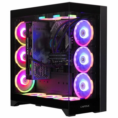 Captiva PC Highend Gaming R83-525 (Ryzen 9 7950X3D/RTX4070 Ti Super 16GB GDDR6X/SSD 2TB/64GB/WLAN/Windows 11 Home 64-bit)